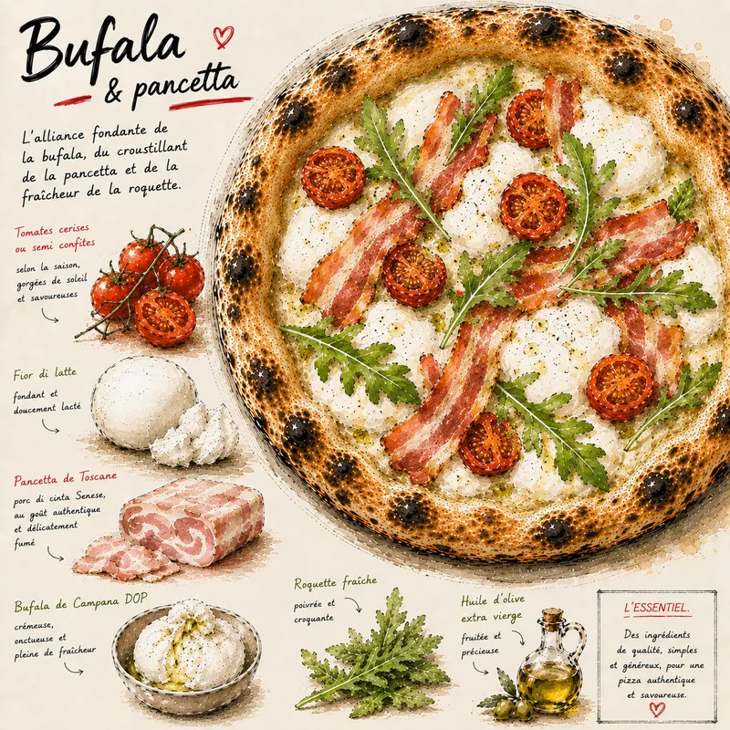 Bufala & pancetta